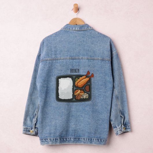 Bento-cartoon illustratie denim jacket (Hangar)