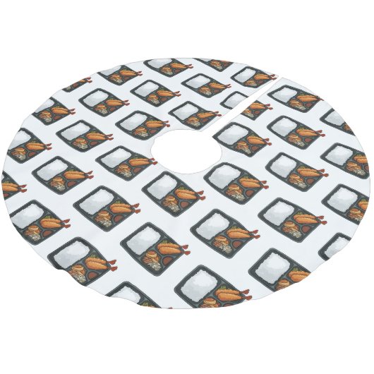 Bento-cartoon illustratie kerstboom rok (Gekanteld)