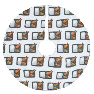 Bento-cartoon illustratie kerstboom rok