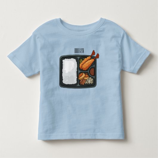 Bento-cartoon illustratie kinder shirts (Voorkant)