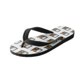 Bento-cartoon illustratie kinder teenslippers (Schuin)