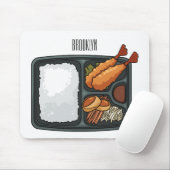 Bento-cartoon illustratie muismat (Met muis)