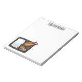 Bento-cartoon illustratie notitieblok (Linkerzijde)