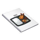 Bento-cartoon illustratie notitieboek (Rechterzijde)