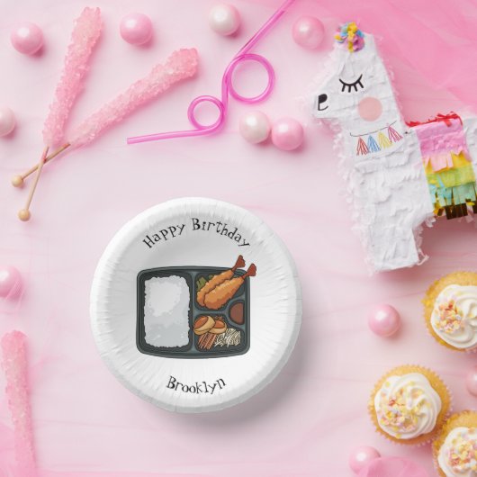 Bento-cartoon illustratie papieren kommen (Feest)