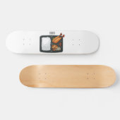Bento-cartoon illustratie persoonlijk skateboard (Horizontaal)