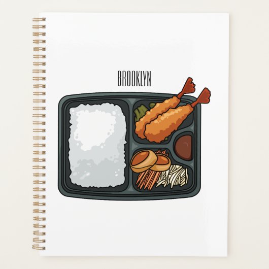 Bento-cartoon illustratie planner (Voorkant)