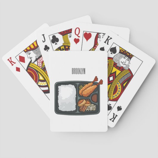 Bento-cartoon illustratie pokerkaarten (Achterkant)