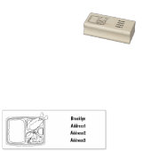 Bento-cartoon illustratie rubberstempel (Gestempeld)