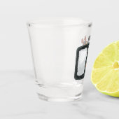 Bento-cartoon illustratie shot glas (Links)