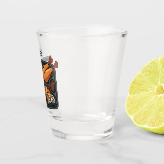 Bento-cartoon illustratie shot glas (Rechts)
