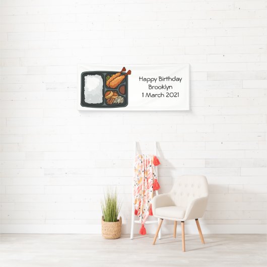 Bento-cartoon illustratie spandoek (Insitu)