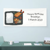 Bento-cartoon illustratie spandoek (Beurs)