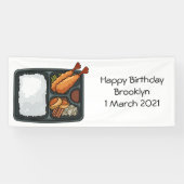 Bento-cartoon illustratie spandoek (Horizontaal)