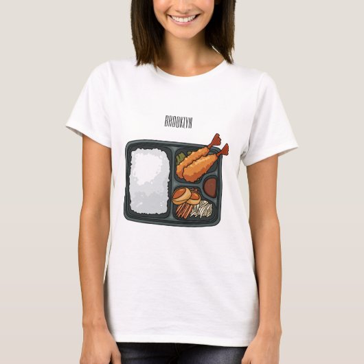 Bento-cartoon illustratie t-shirt (Voorkant)
