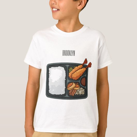 Bento-cartoon illustratie t-shirt (Voorkant)