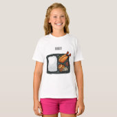 Bento-cartoon illustratie t-shirt (Voorkant volledig)