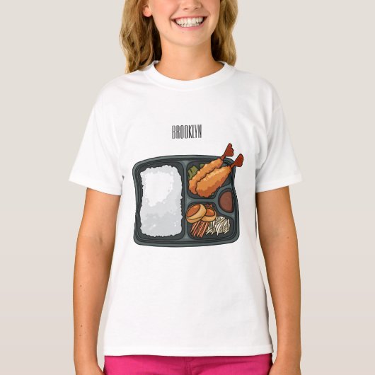 Bento-cartoon illustratie t-shirt (Voorkant)