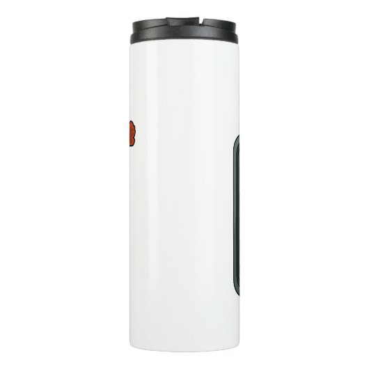 Bento-cartoon illustratie thermosbeker (Achterkant)