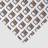 Bento-cartoon illustratie tissuepapier (Detail)