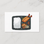 Bento-cartoon illustratie visitekaartje (Achterkant)