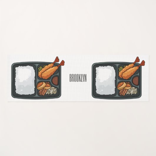 Bento-cartoon illustratie yogamat (Voorkant (horizontaal))