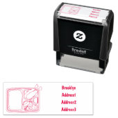 Bento-cartoon illustratie  zelfinktende stempel (In situ)