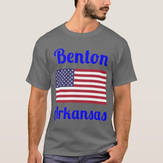 Benton Arkansas Stijlvolle Prints 1 T-shirt (Voorkant)