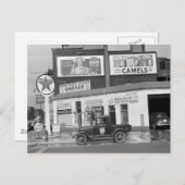Benton Harbor Filling Station, jaren 1940 Briefkaart (Voorkant / Achterkant)