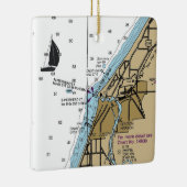 Benton Harbour MI Nautical Chart Keramisch Ornament (Rechts)