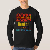 Benton Illinois IL Total Solar Eclipse 2024  4  T-shirt (Voorkant)
