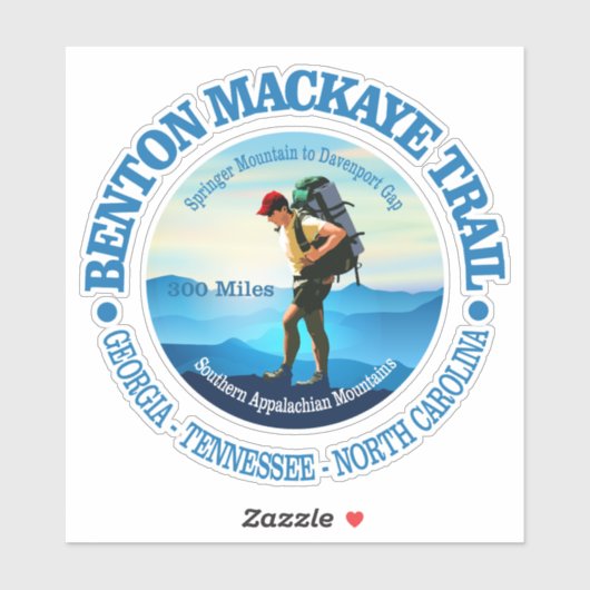Benton MacKaye Trail (Hiker C) Sticker (Vel)