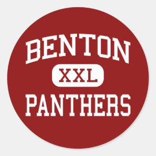Benton - Panters - Middelbare school - Benton Arka Ronde Sticker