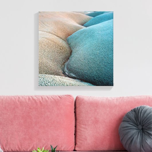 Bentonite Hills - Capitol Reef National Park Canvas Afdruk (Insitu (Woonkamer))