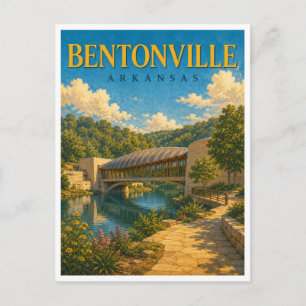 Bentonville Arkansas Crystal Bridges GeoSaga Briefkaart