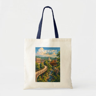 Bentonville Arkansas Illustratie Reis Kunst Tote Bag