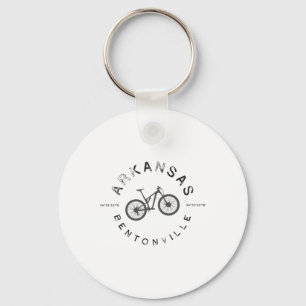 Bentonville Arkansas Mountainbike T-shirt Sleutelhanger