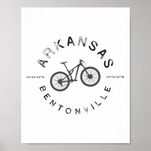 Bentonville Arkansas Mountainbiken T Poster