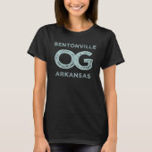 Bentonville Arkansas Show Your Original Hometown P T-shirt (Voorkant)