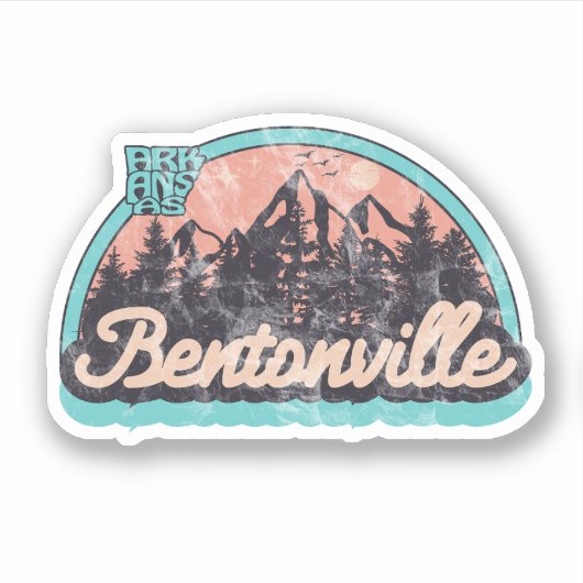 Bentonville, Arkansas Sticker (Voorkant)