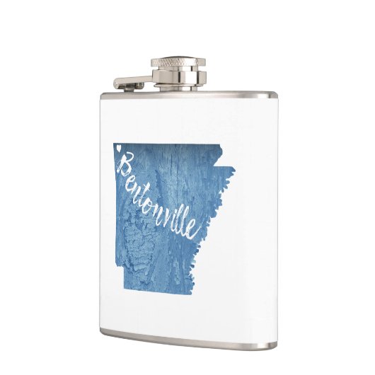 Bentonville Arkansas Wood Grain Heupfles (Links)