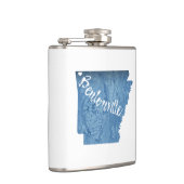 Bentonville Arkansas Wood Grain Heupfles (Rechts)