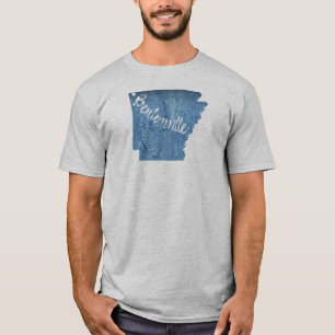 Bentonville Arkansas Wood Grain T-shirt