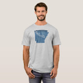 Bentonville Arkansas Wood Grain T-shirt (Voorkant volledig)