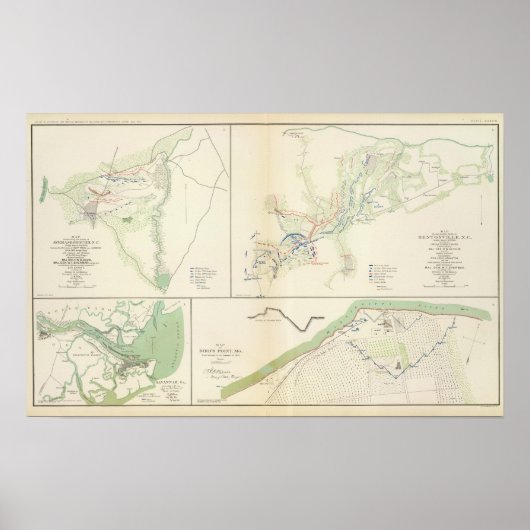 Bentonville, NC Poster (Voorkant)