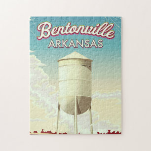 Bentonville, reisposter Arkansas. Legpuzzel