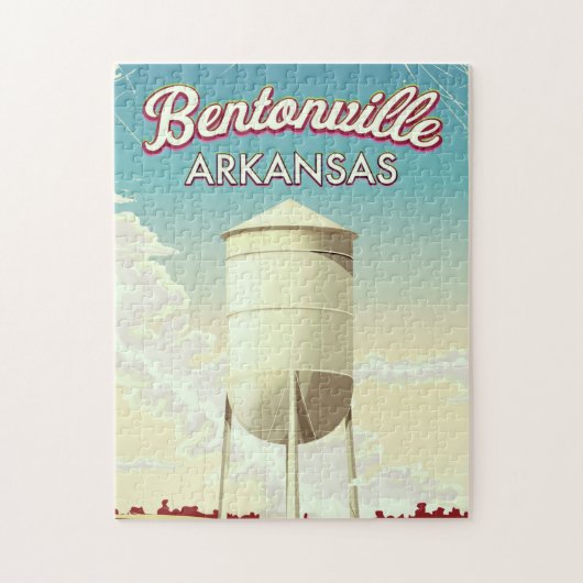 Bentonville, reisposter Arkansas. Legpuzzel (Verticaal)