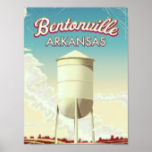 Bentonville, reisposter Arkansas. Poster (Voorkant)
