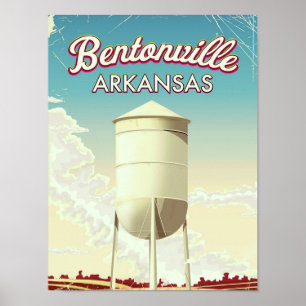 Bentonville, reisposter Arkansas. Poster