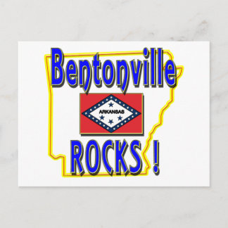 Bentonville Rocks. (blauw) Briefkaart